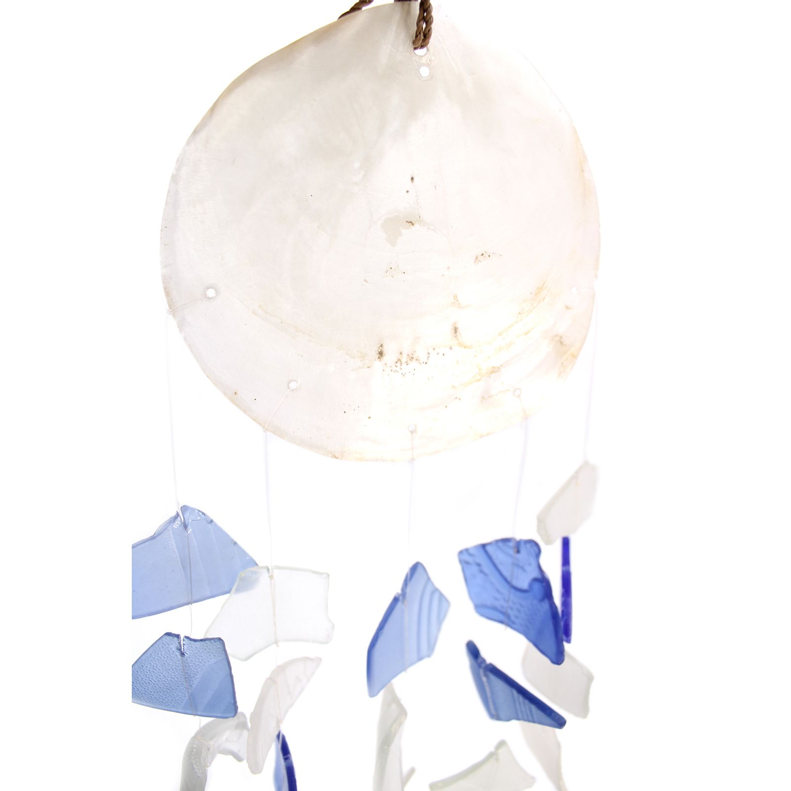 Carillón vidrio reciclado - Azul y Blanco - Imagen 2