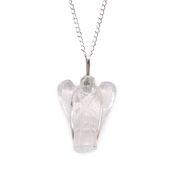 Colgante de Ángel de la Guarda de Piedras Preciosas - Cuarzo de Roca - Imagen 5