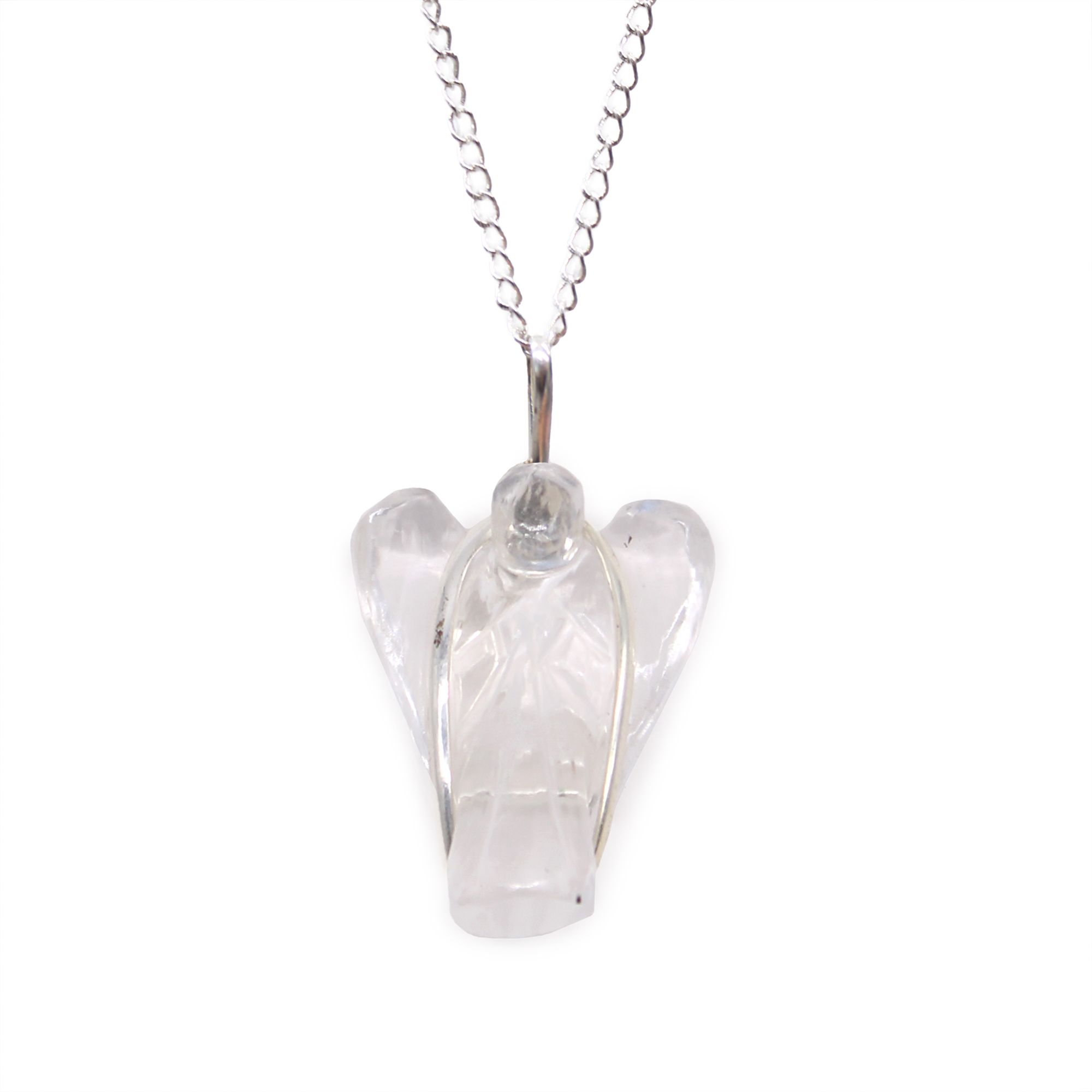 Colgante de Ángel de la Guarda de Piedras Preciosas - Cuarzo de Roca - Imagen 5