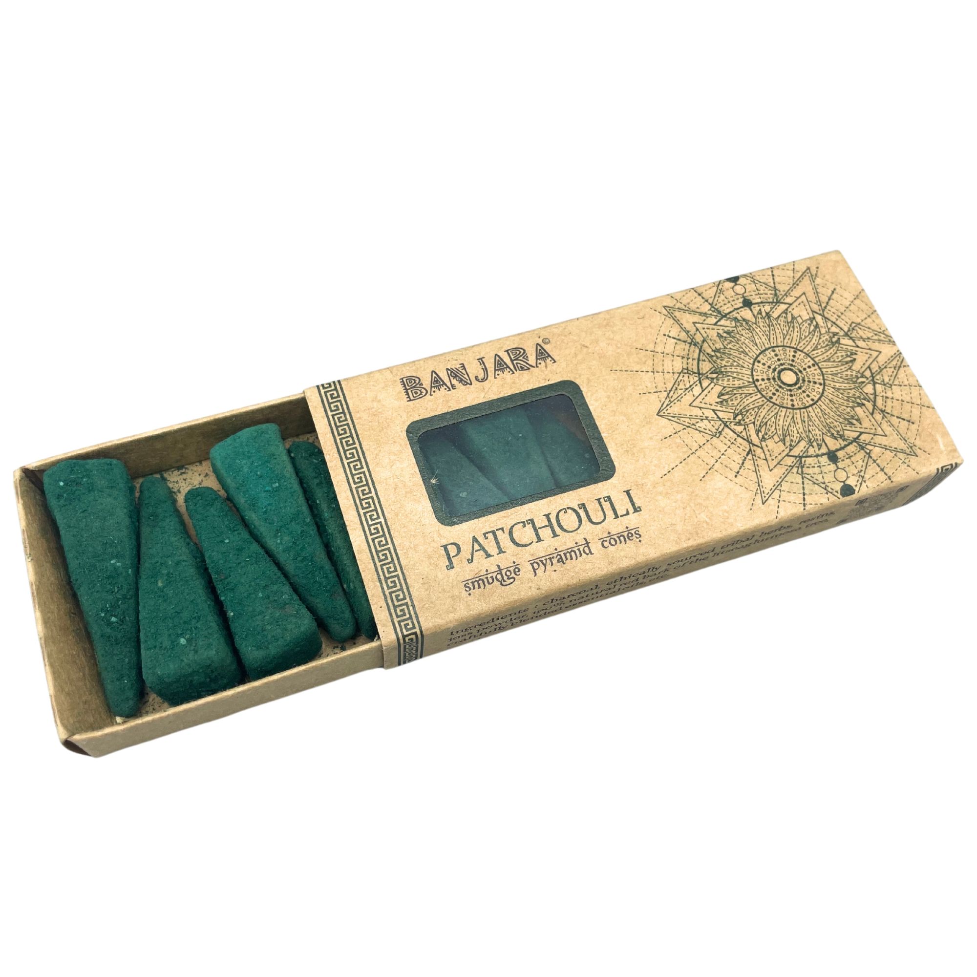 Conos piramidales Banjara Smudge - Patchouli - Imagen 6