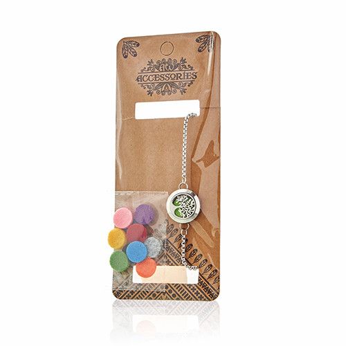 Pulsera de Cadena de Aromaterapia - Árbol de la Vida - 20mm - Imagen 4