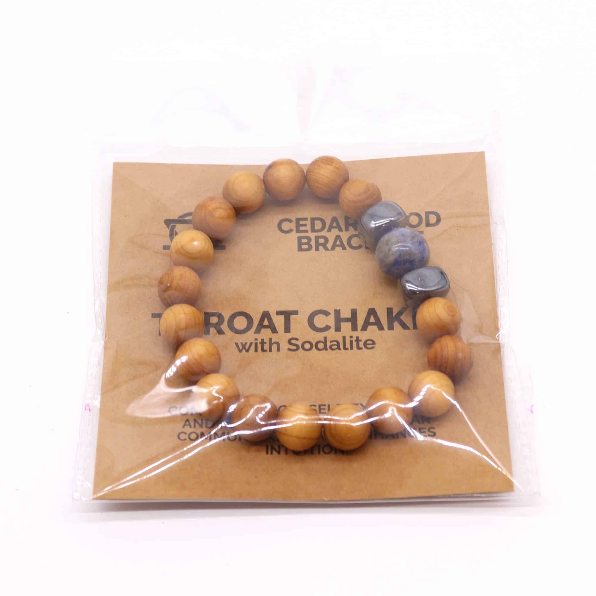 Pulsera de Cedro - Chakra Garganta - Sodalita - Imagen 4
