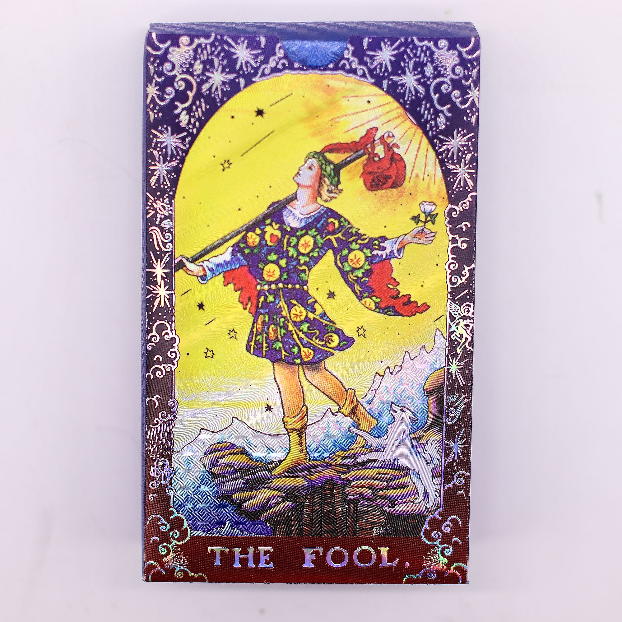 Conjunto de cartas de Tarot con foil azul - Mandala - con folleto - Imagen 3