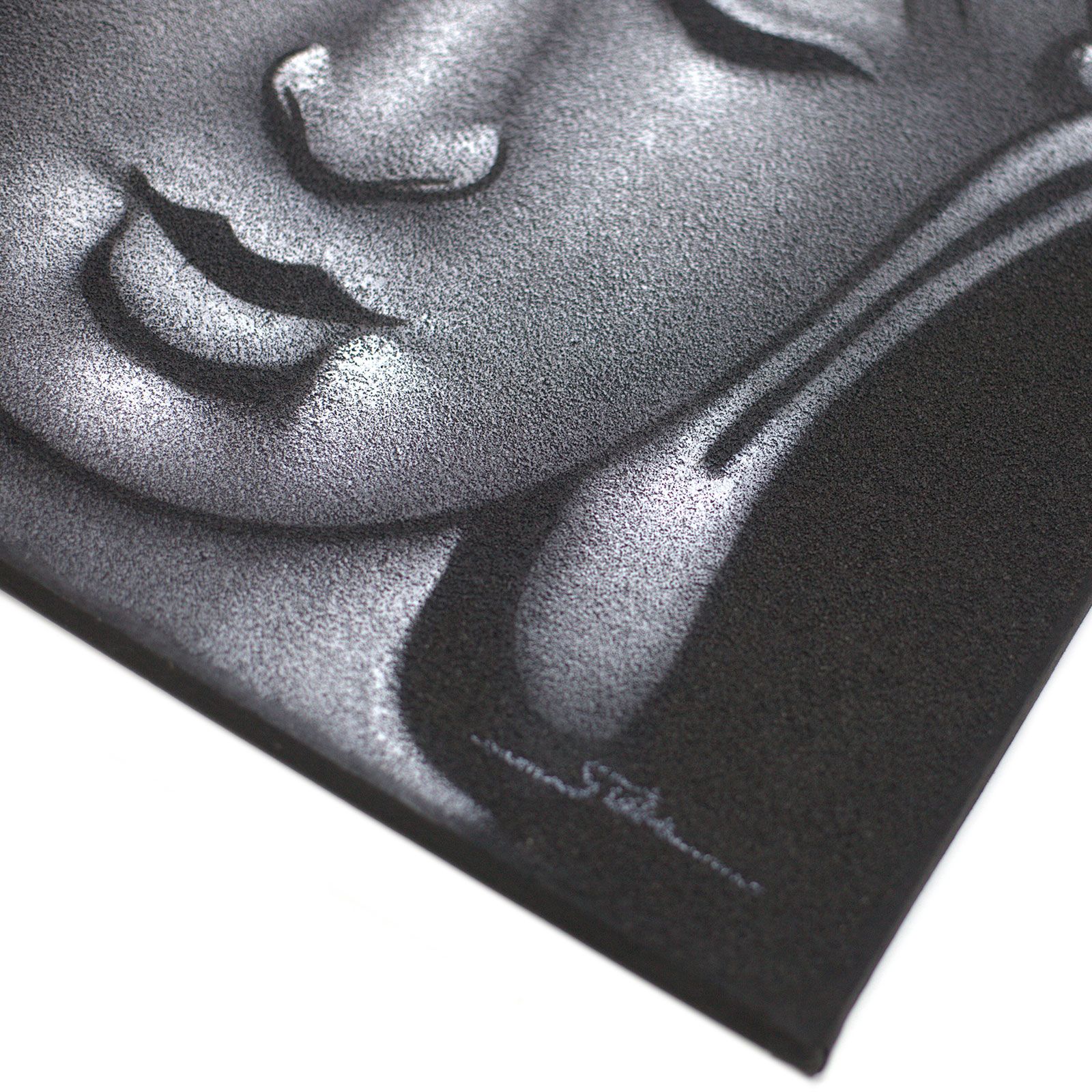 Cuadro de Buda - Acabado en Gris y Arena - Imagen 5