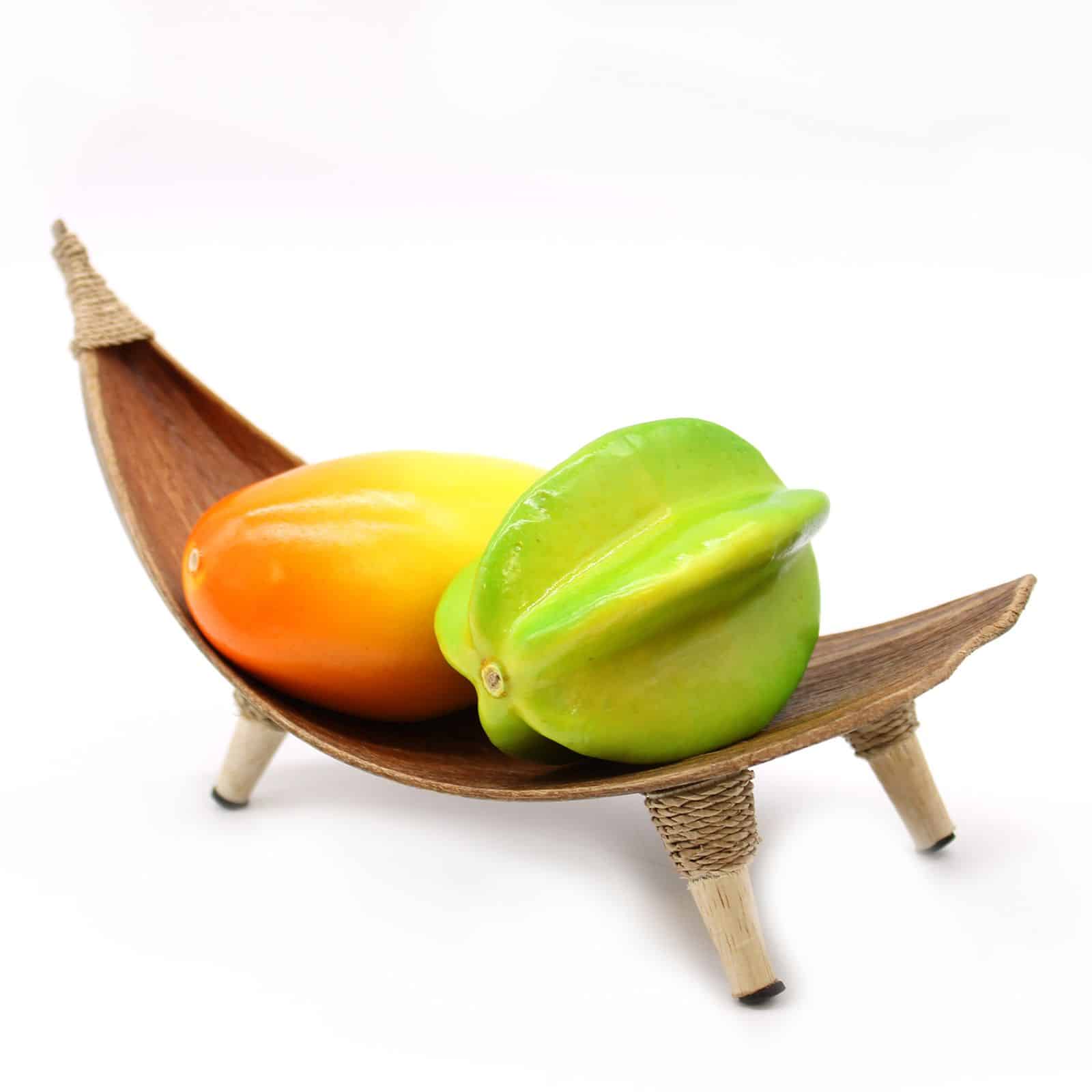 Juego de fruteros de hoja de coco - Natural - Imagen 4