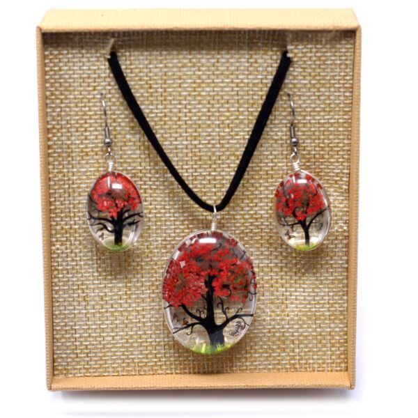 Flores Prensadas - Arbol De La Vida - Coral - Imagen 5