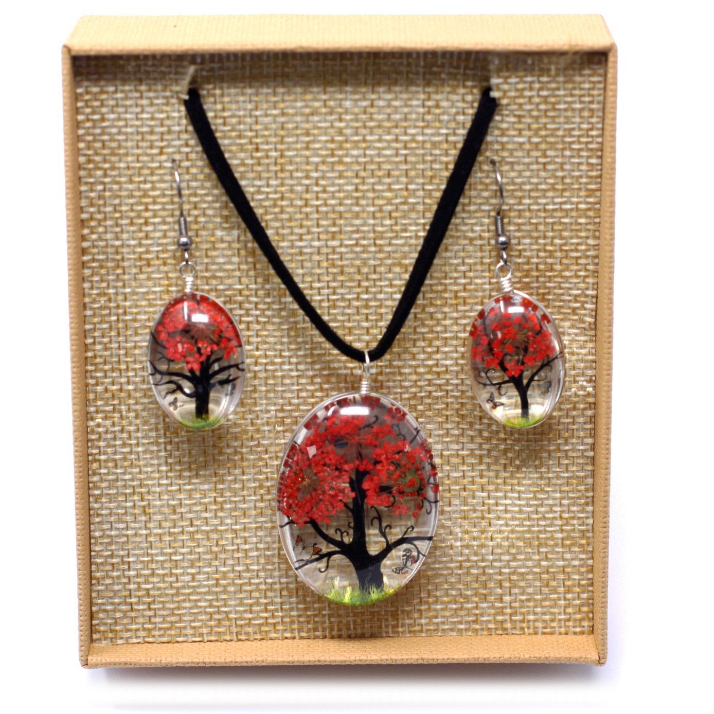 Flores Prensadas - Arbol De La Vida - Coral - Imagen 5