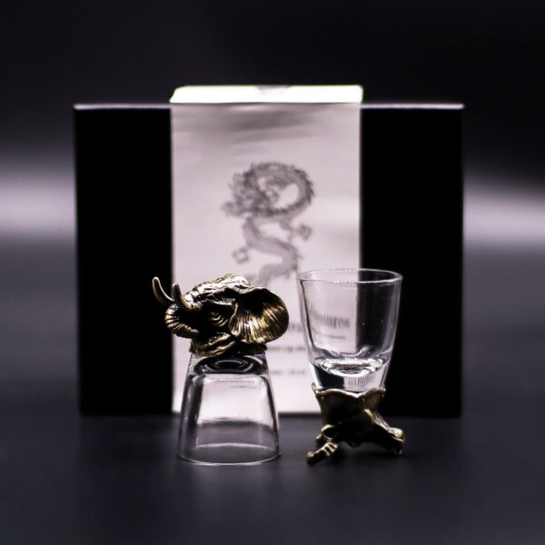 Set de regalo de 6 vasos de chupito (50 ml) - Criaturas Salvajes del Bosque - Bronce antiguo - Imagen 7