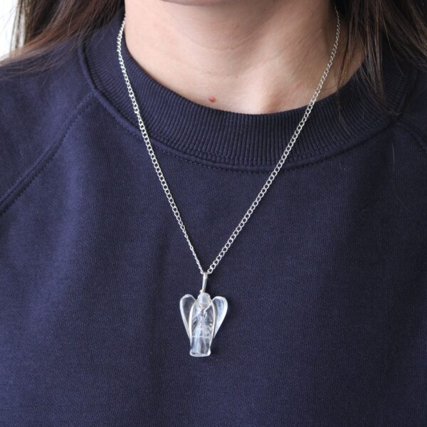 Colgante de Ángel de la Guarda de Piedras Preciosas - Amatista - Imagen 2