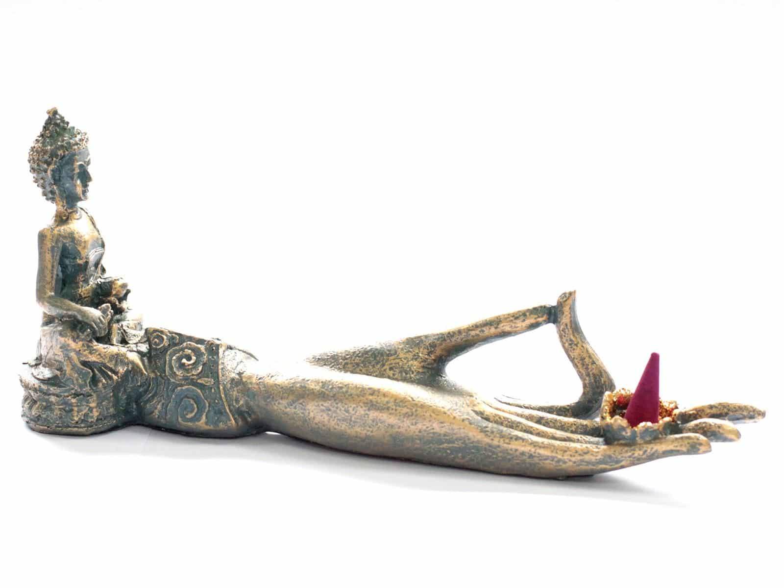 Buda antiguo - Quemador de incienso de mano - Imagen 5