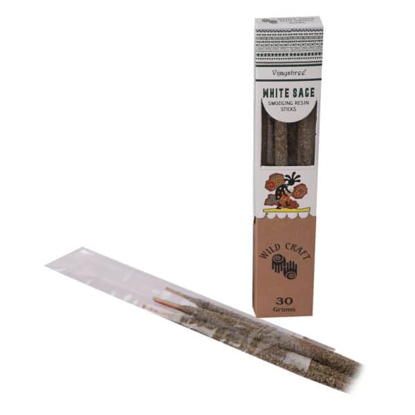 Varillas de resina para difuminar salvia blanca dorada 30g (6 unidades) - Imagen 3
