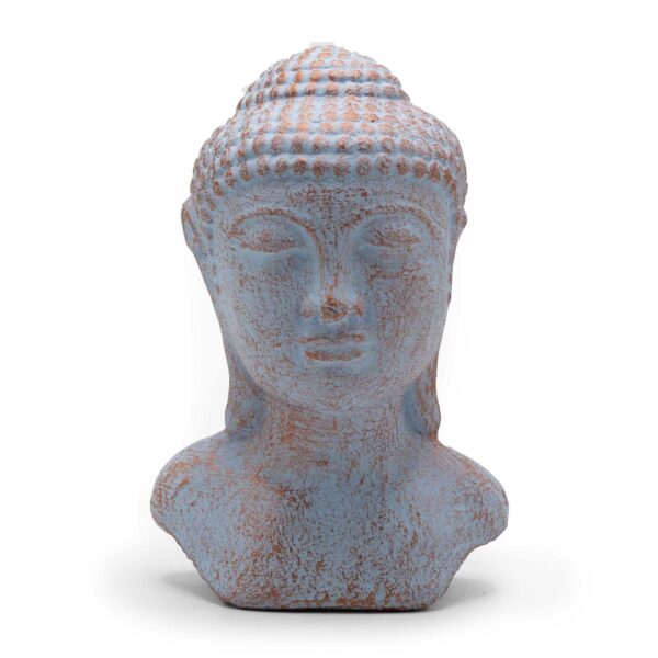 Cabeza de Buda Tranquilidad - Cobre Azul - Imagen 3
