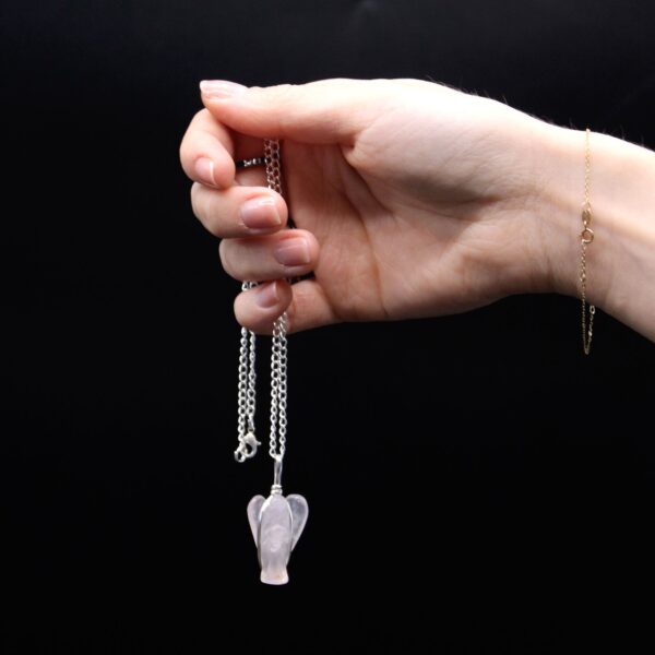 Colgante de Ángel de la Guarda de Piedras Preciosas - Cuarzo de Roca - Imagen 3