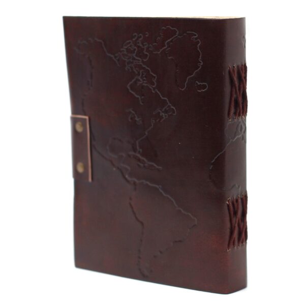 Cuaderno de Cuero Mapa del Mundo - Imagen 2
