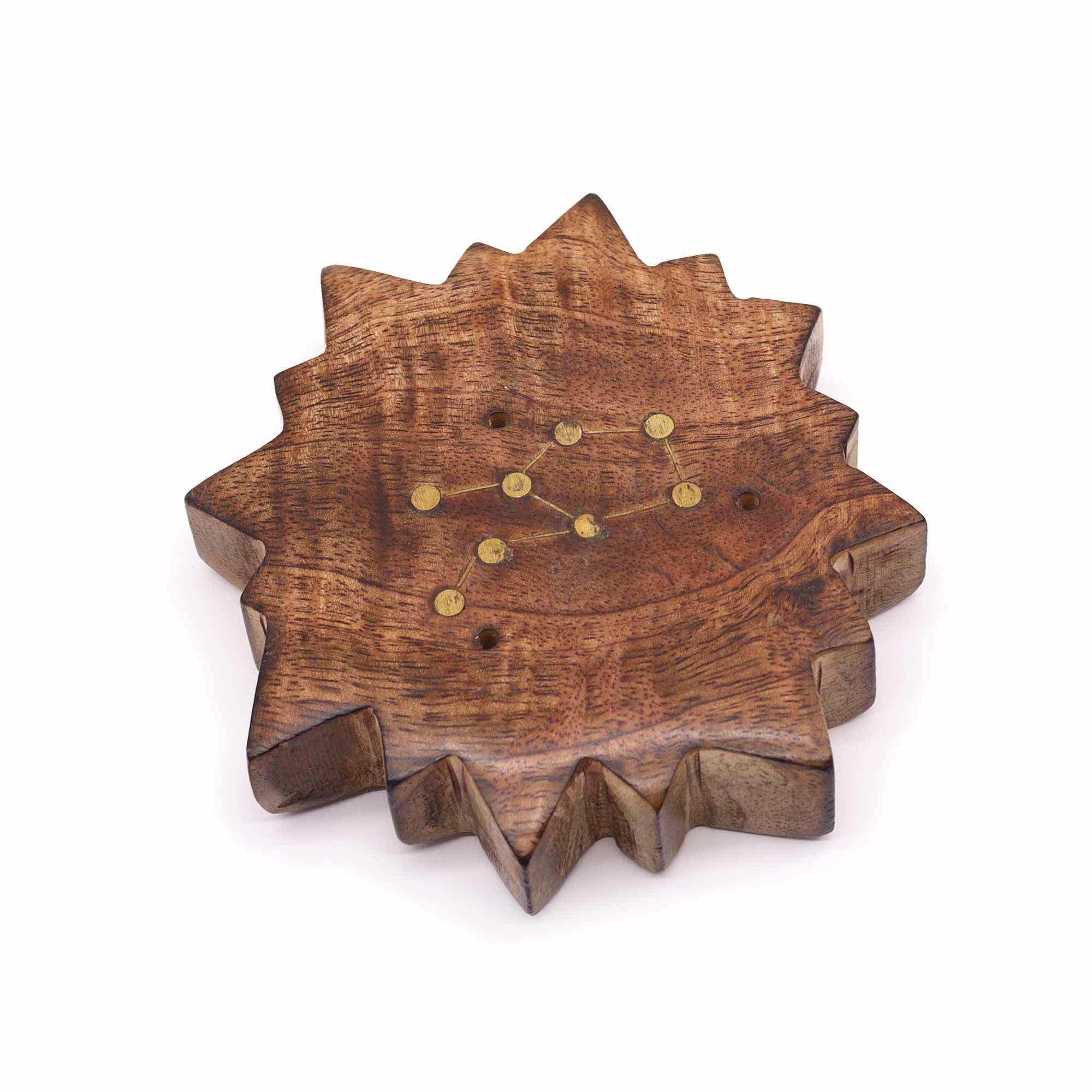 Quemador de incienso con signos del zodíaco de latón grabado - Sol - Imagen 16