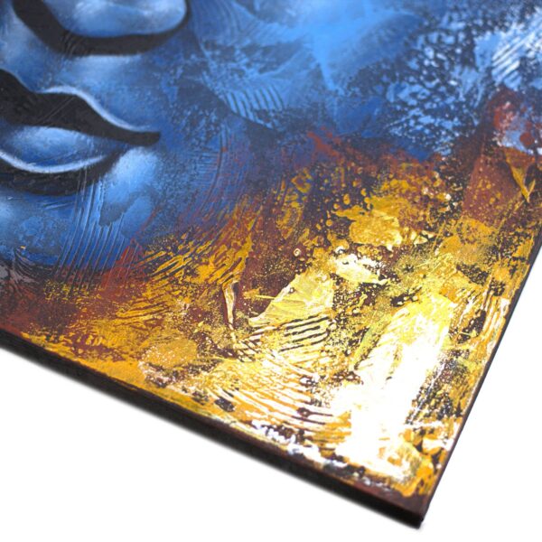 Cuadro de Buda - Cara Azul Abstracta - Imagen 5