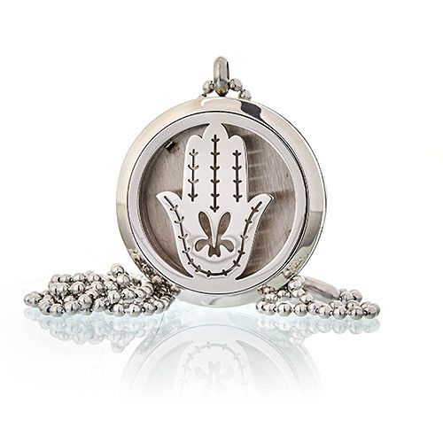 Collar difusor de aromaterapia 30mm - Mano de Fatima - Imagen 5