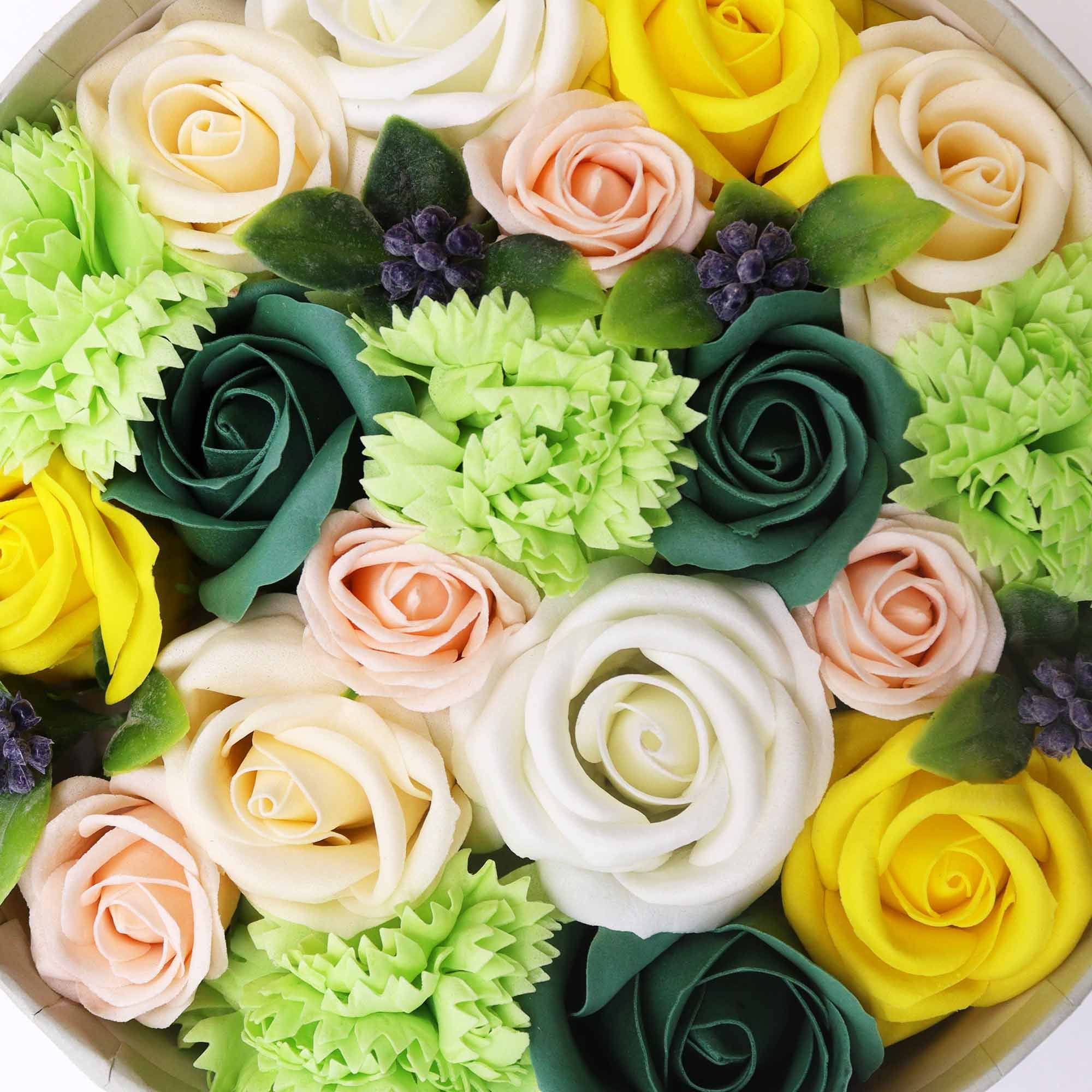 Caja Redonda - Celibraciones de Primavera - Amarillo y Verdes - Imagen 4
