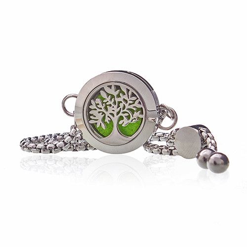 Pulsera de Cadena de Aromaterapia - Árbol de la Vida - 20mm - Imagen 2