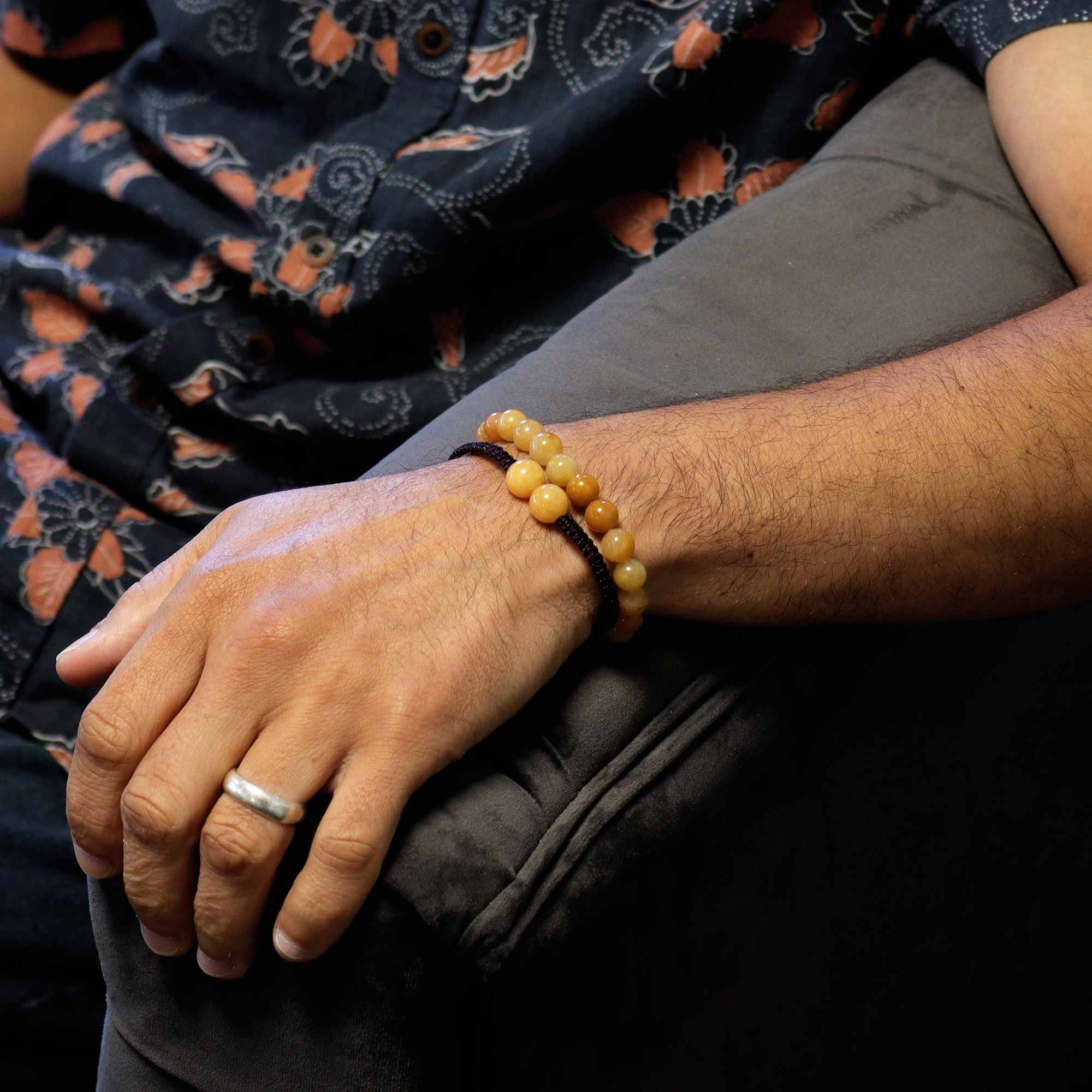 Pulseras de Doble Poder de Piedras Preciosas - Aventurina Amarilla - Imagen 4