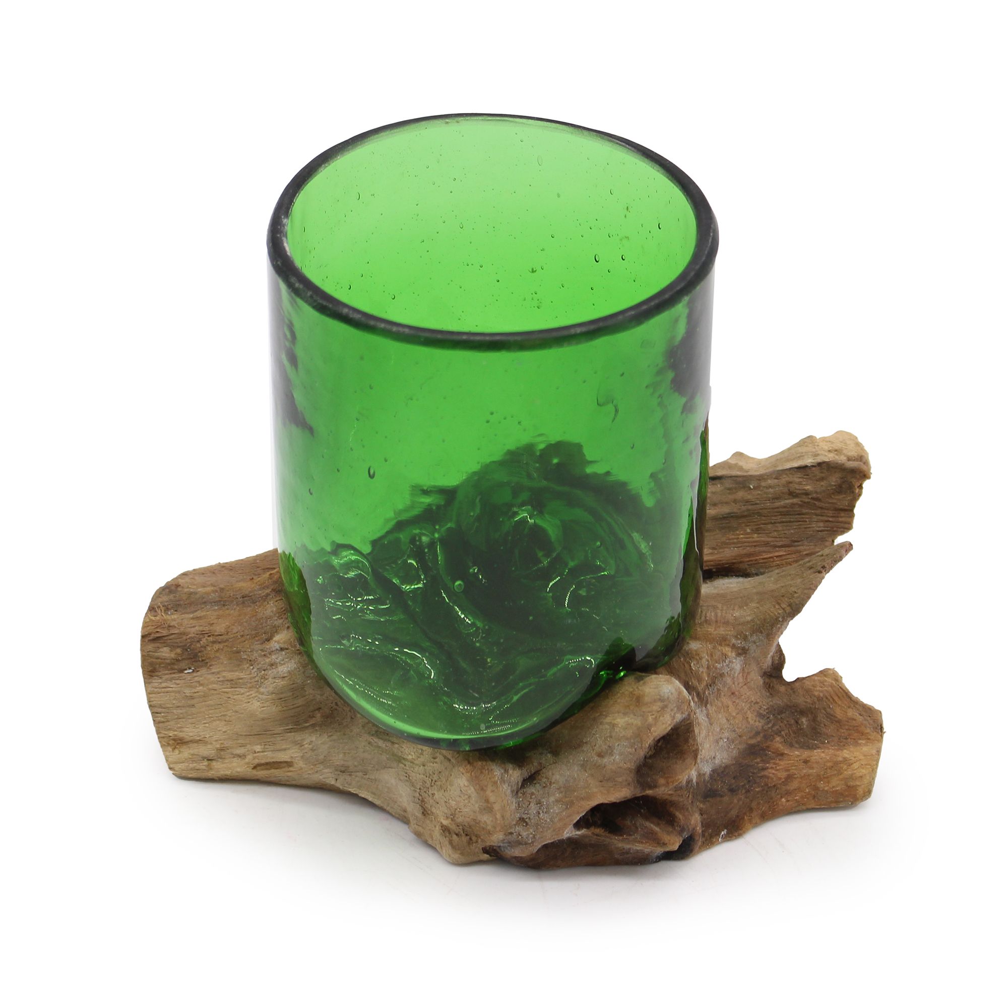 Botellas de cerveza recicladas -vidrio de cerveza en madera - Imagen 2