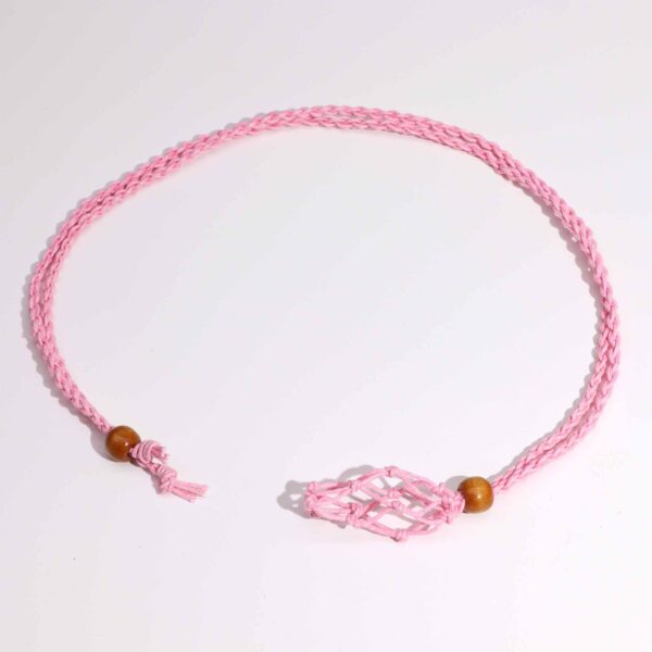 Cordones para Collar de Pieras Preciosas 45 cm - Rosa - Imagen 2