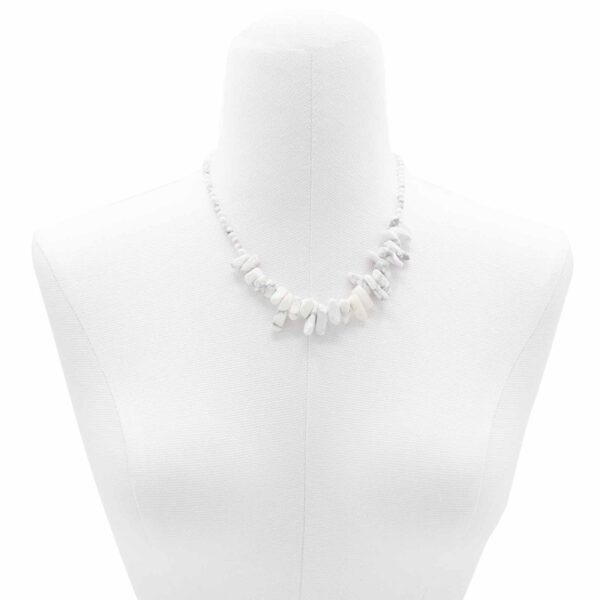 Collar de gemas Longstone - Jaspe blanco - Imagen 2