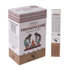 Varillas de resina de Incienso dorado para difuminar 30g (6 unidades)