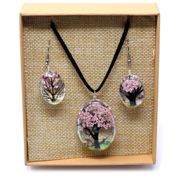 Flores Prensadas - Arbol De La Vida - Rosa - Imagen 5