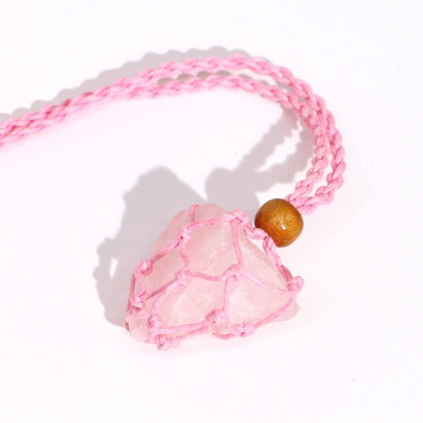 Cordones para Collar de Pieras Preciosas 45 cm - Rosa - Imagen 3