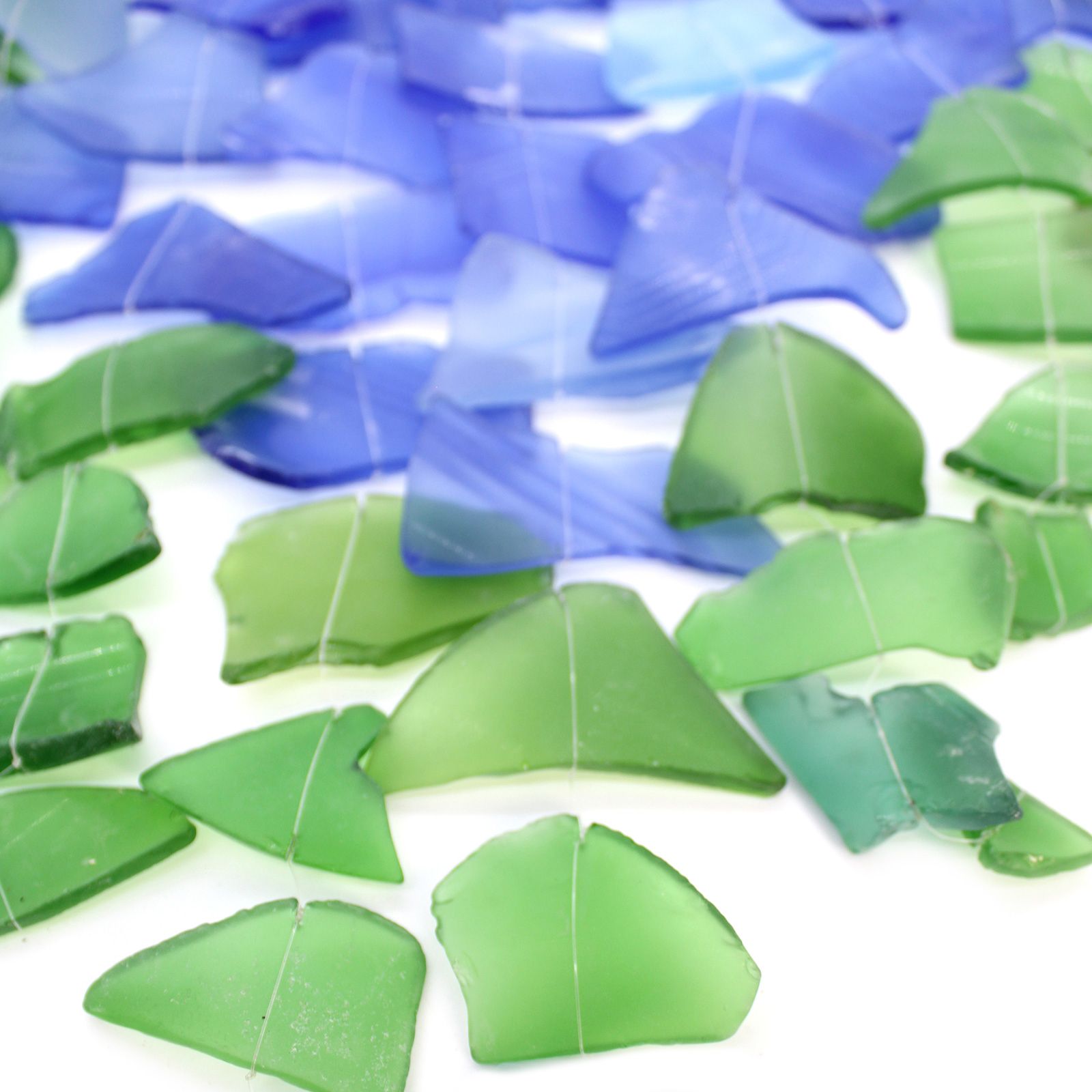 Carillón de vidrio reciclado - Azul y verde - Imagen 5
