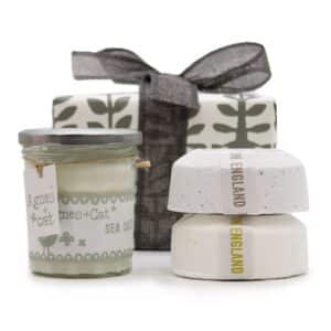 Set de Regalo: Bombas de baño de Windermere & Cítricos + Vela de Luna de Terciopelo
