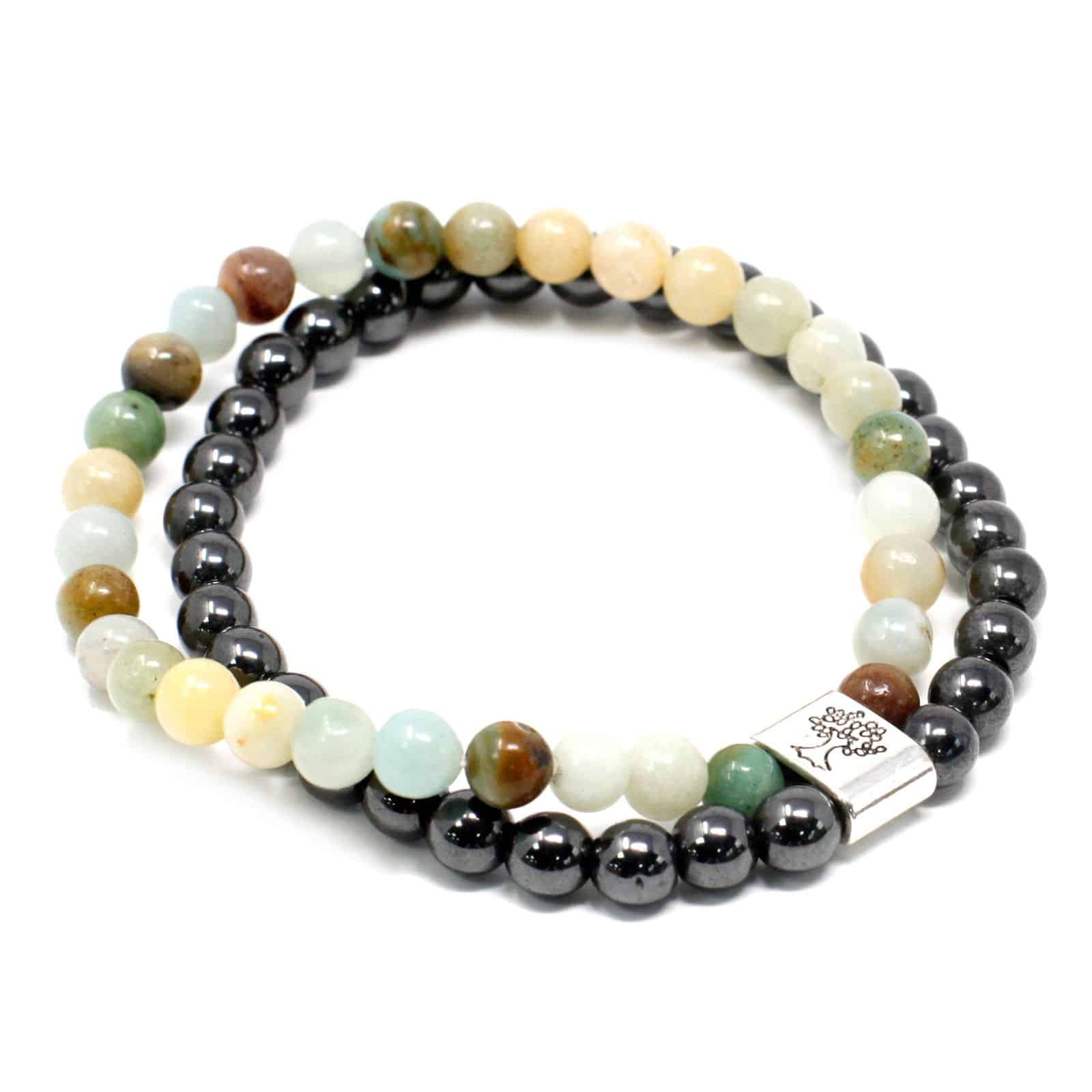 Pulsera de Piedras Preciosas Magnéticas - Amazonite - Imagen 2