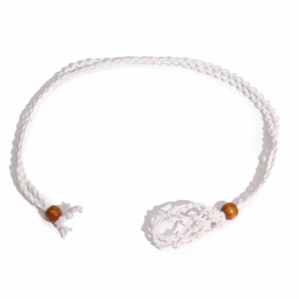 Cordones para Collar de Pieras Preciosas 45 cm - Blanco - Imagen 6