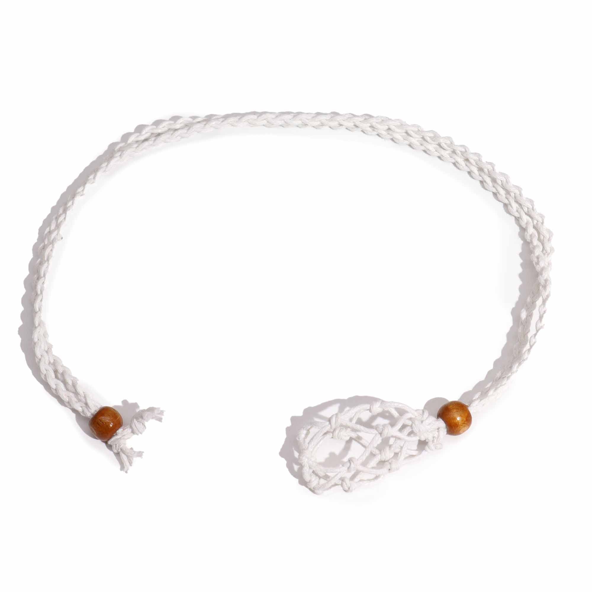 Cordones para Collar de Pieras Preciosas 45 cm - Blanco - Imagen 6