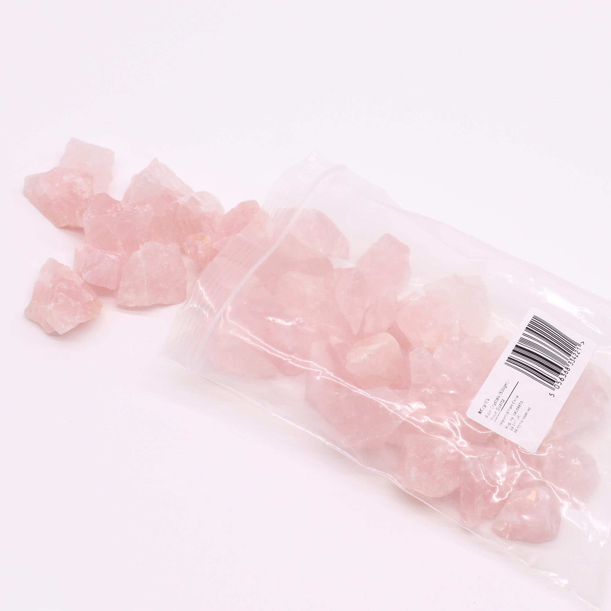 Cristales en bruto (500 g) - Cuarzo rosa - Imagen 2