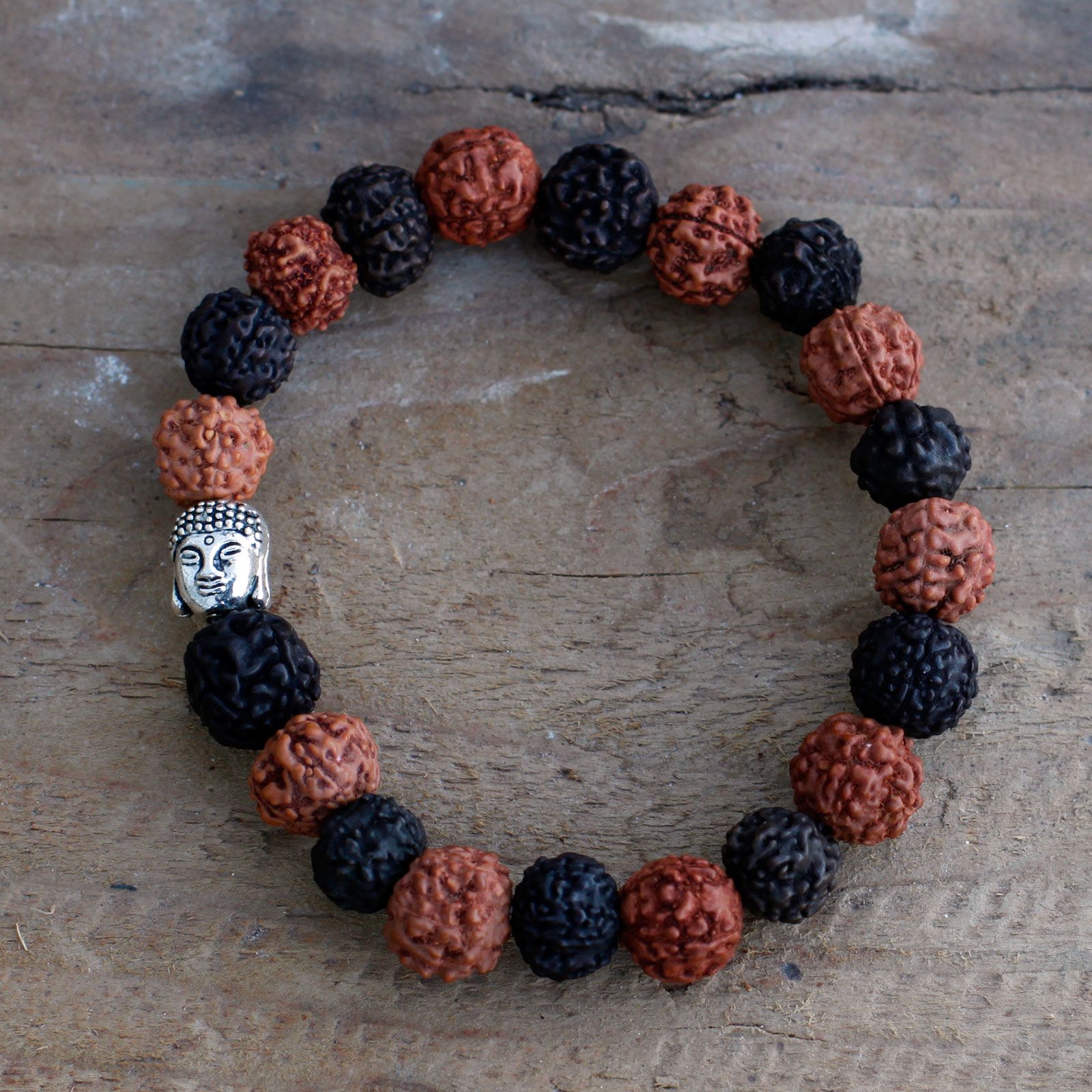 Rudraksha Brazalete de Buda Japa Mala - Mix - Imagen 3