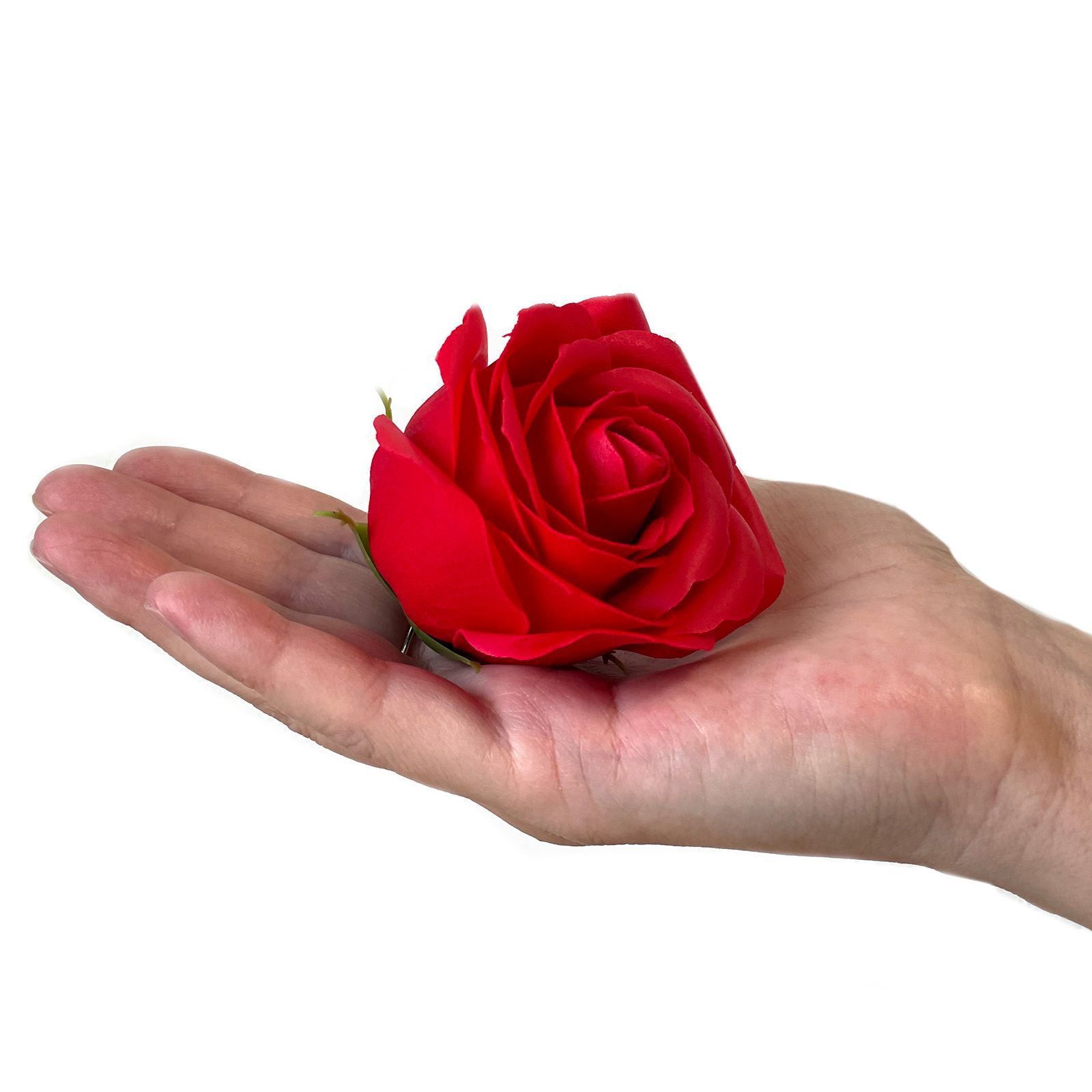 Caja de Regalo - Flor de Jabón  9 Rosas rojo - cuadrado - Imagen 11