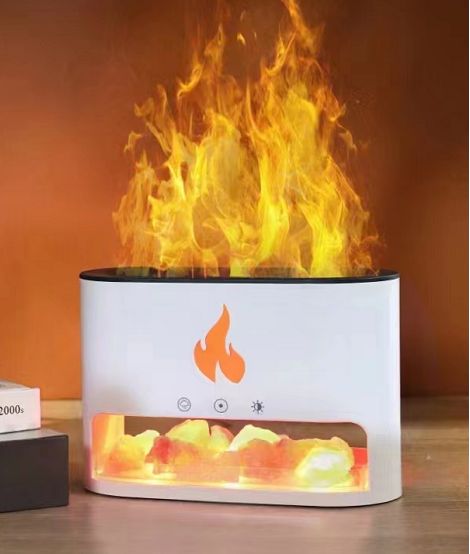 Difusor de Aroma Blaze - Cámara de Sal del Himalaya - USB-C - Efecto Llama (Sal incluida) - Imagen 2