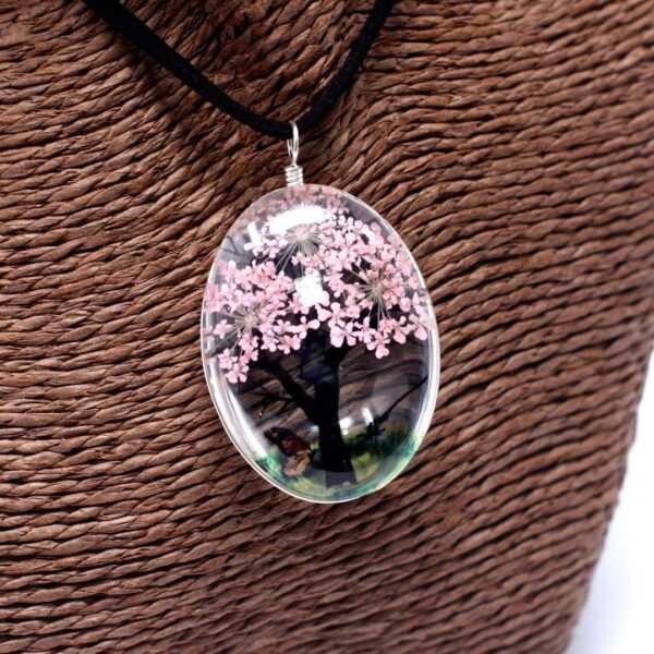 Flores Prensadas - Arbol De La Vida - Rosa - Imagen 3