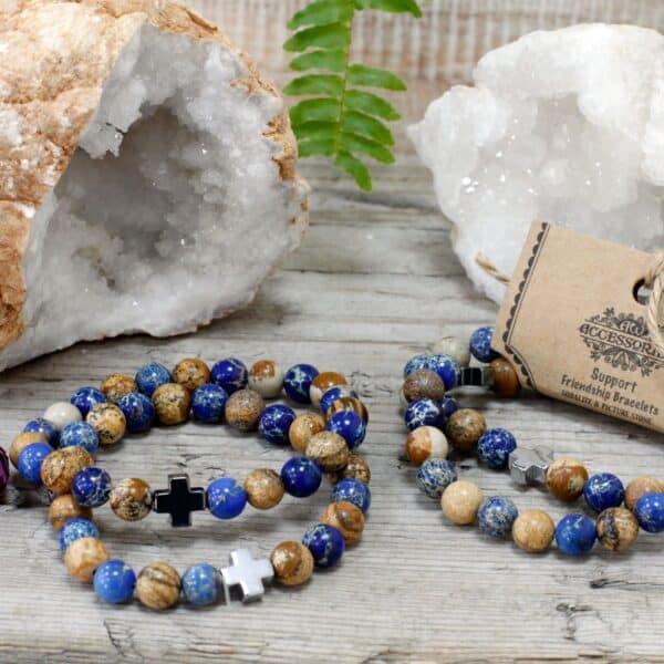 2 Pulseras con Piedras Preciosas - Arco Iris - Imagen 4