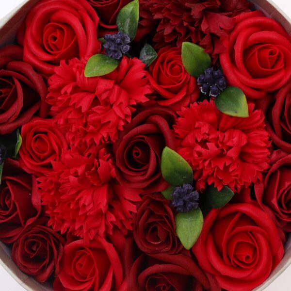 Caja Redonda - Rosas Rojas Clásicas - Imagen 4