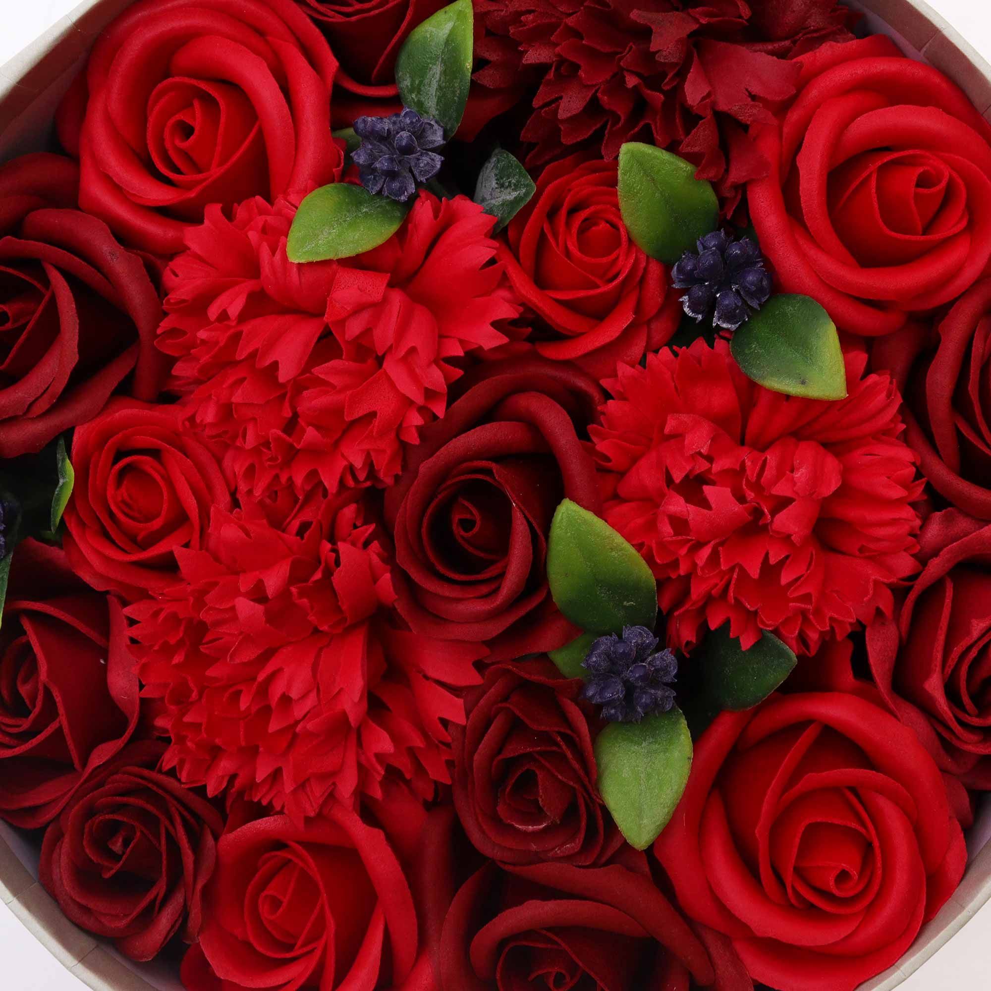 Caja Redonda - Rosas Rojas Clásicas - Imagen 4