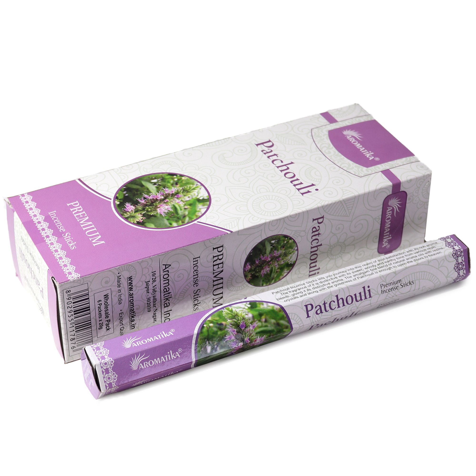 Incienso Hexagonal sin Carbón de Aromatika - Patchouli - Imagen 2