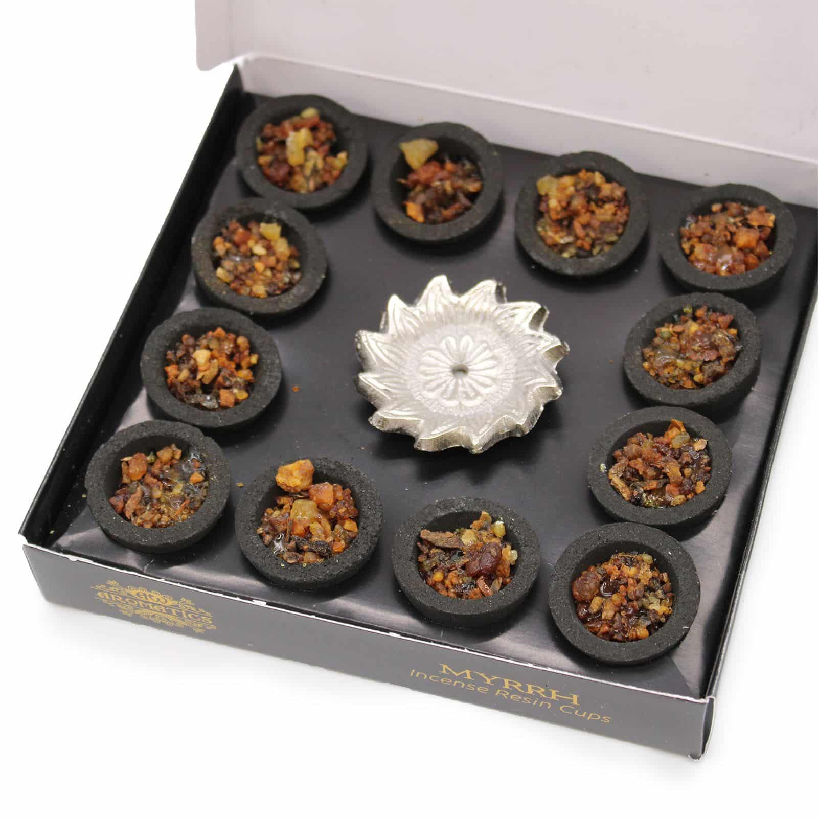 Caja de 12 Copas de resina - Mirra - Imagen 3