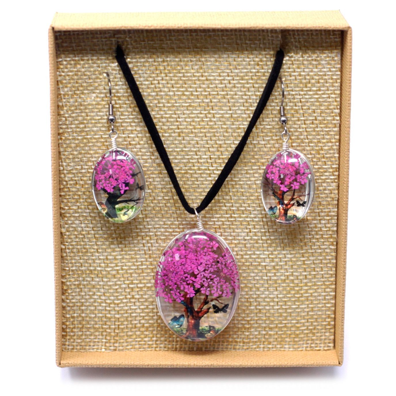 Flores Prensadas - Arbol De La Vida - Rosa brillante - Imagen 5