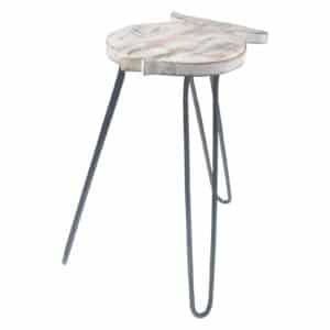 Mesa de Madera de Albasia - Blanqueado