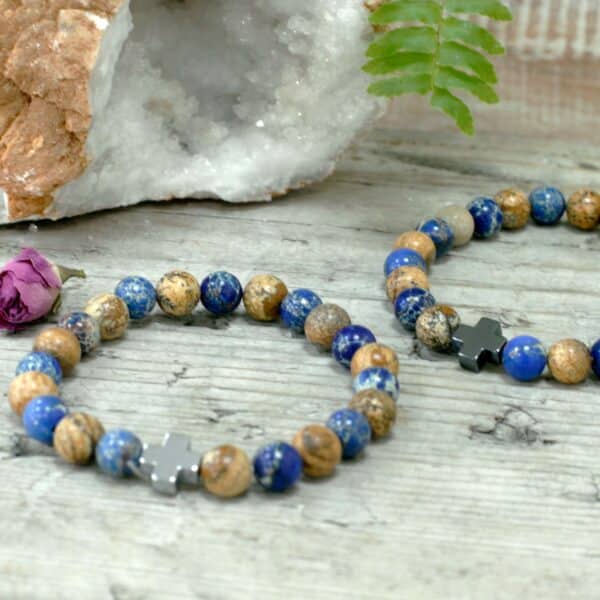 2 Pulseras con Piedras Preciosas - Arco Iris - Imagen 5