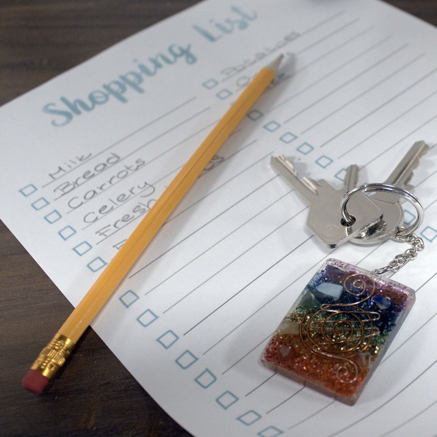 Llavero Orgonite Power - Turmalina Protector Hogar - Imagen 3