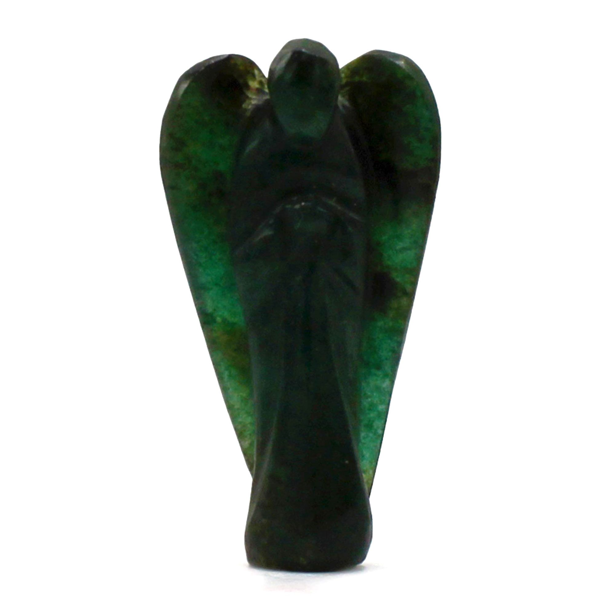 Ángel de piedra preciosa tallada a mano - Aventurina verde - Imagen 4